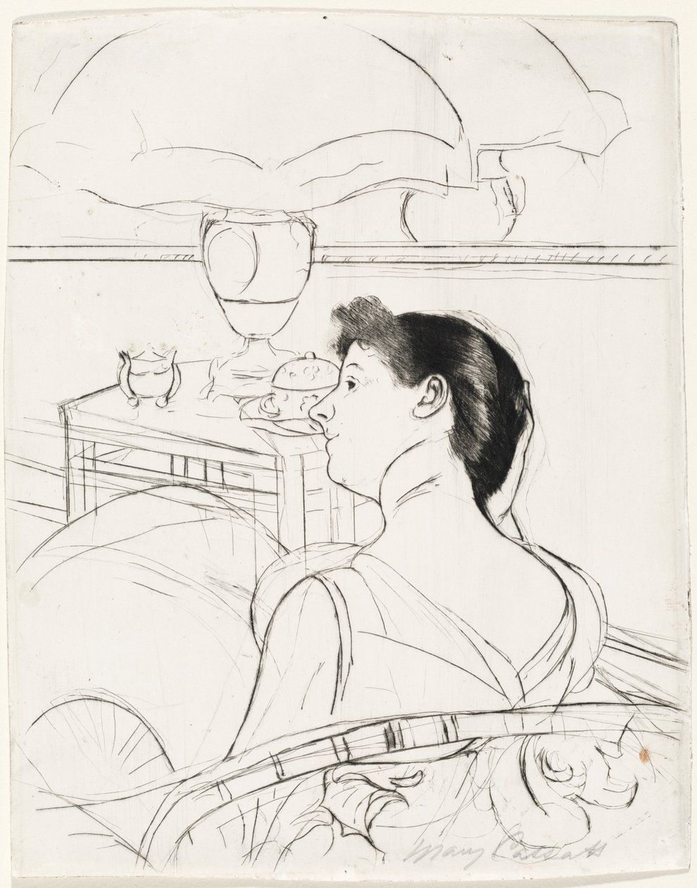 Lampa, 1890-1891. od Mary Cassatt