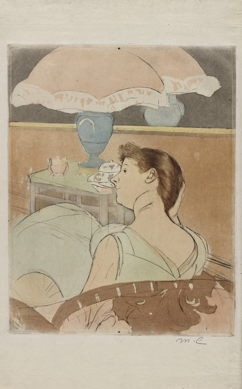 Lampa, 1890-91 od Mary Cassatt