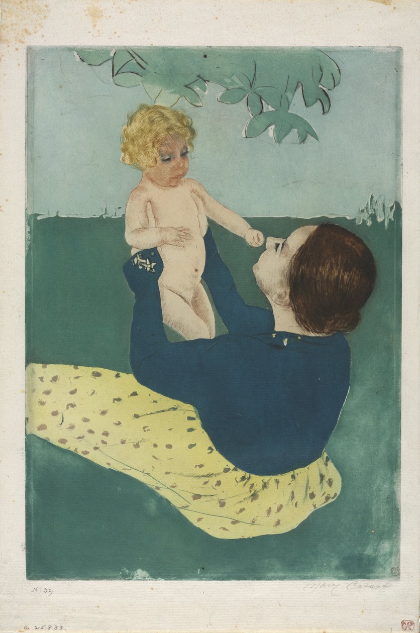 Pod jírovcem, 1896-97 od Mary Cassatt