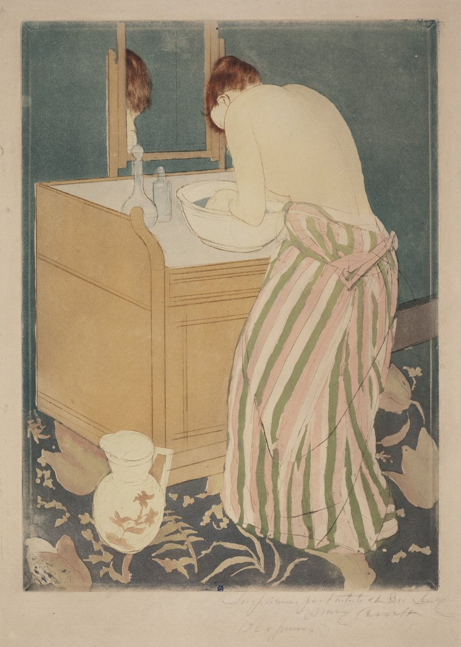 Koupající se žena od Mary Cassatt