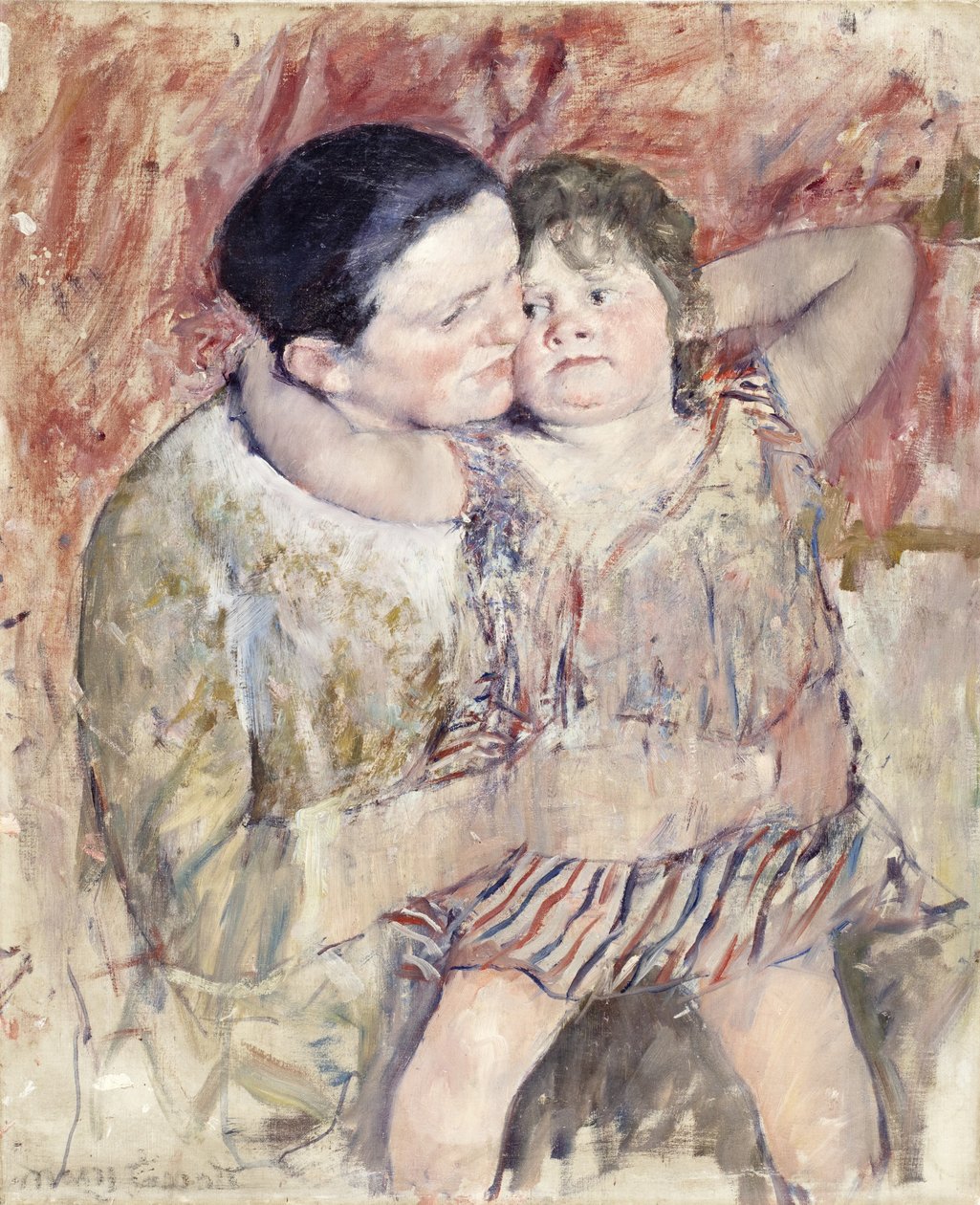 Žena a dítě (Mathilde drží dítě), kolem roku 1900 od Mary Cassatt