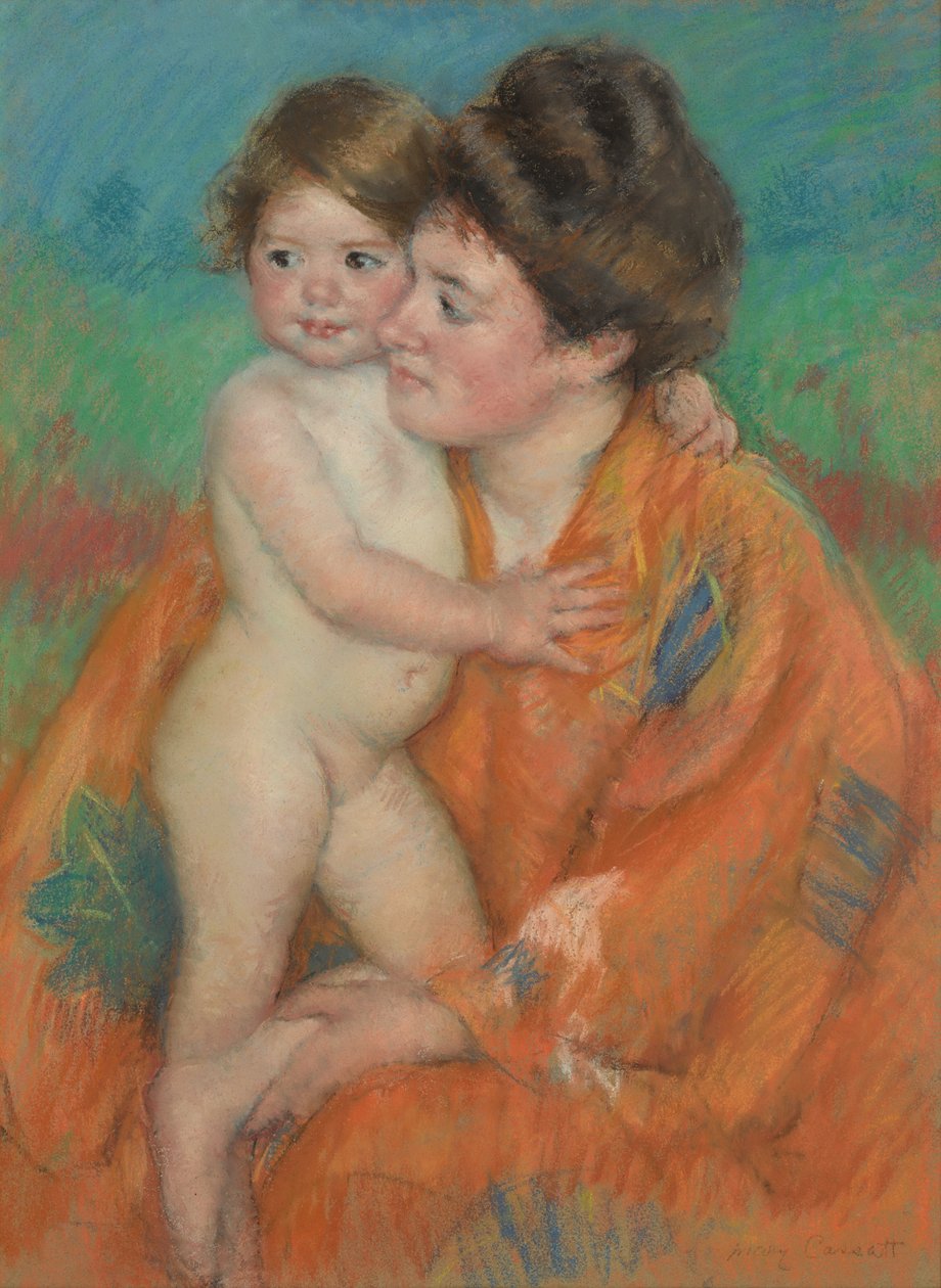 Žena s dítětem od Mary Cassatt