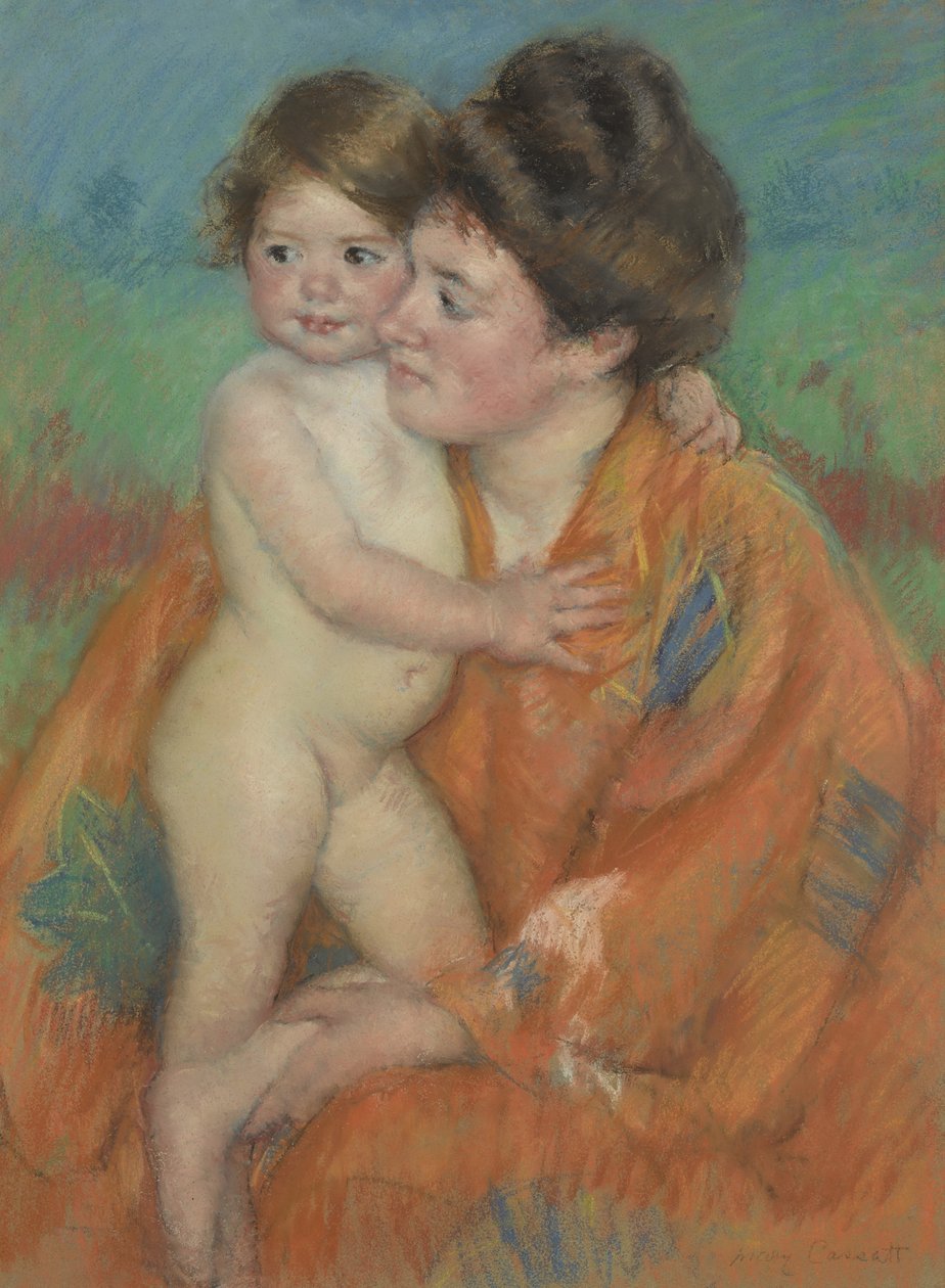 Žena s dítětem, kolem roku 1902 od Mary Cassatt