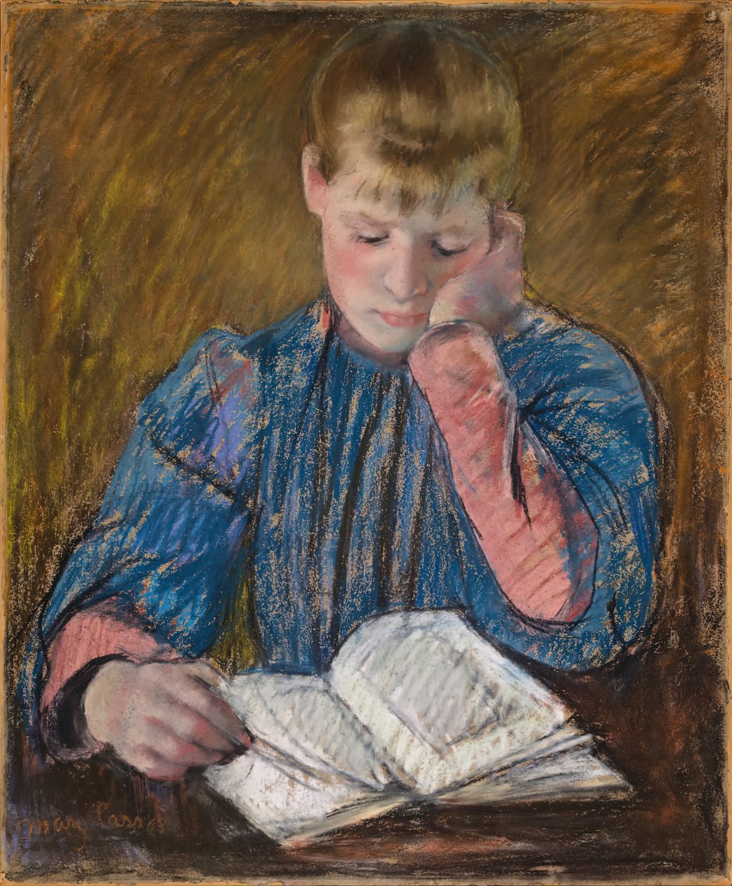Mladá dívka čtení Mladá dívka čtení, c. 1894. od Mary Cassatt