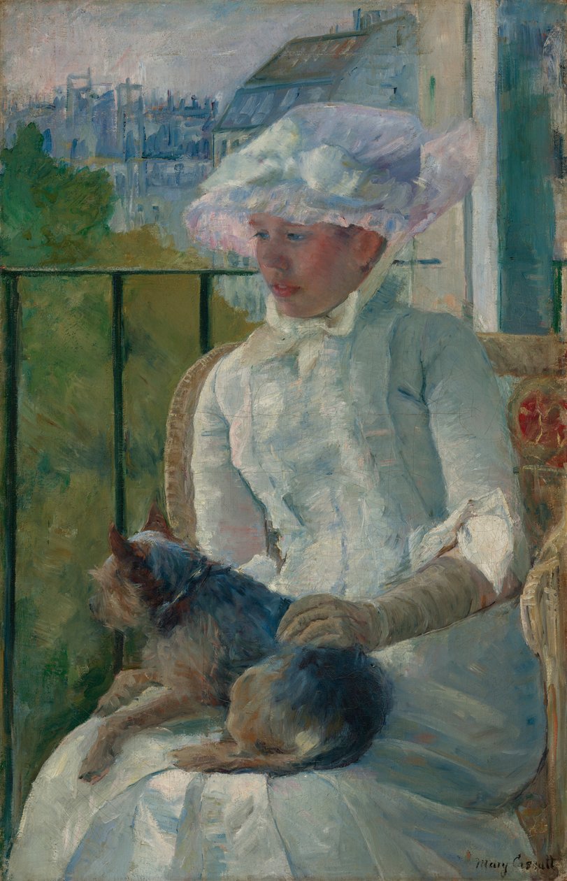 Mladá dívka u okna od Mary Cassatt