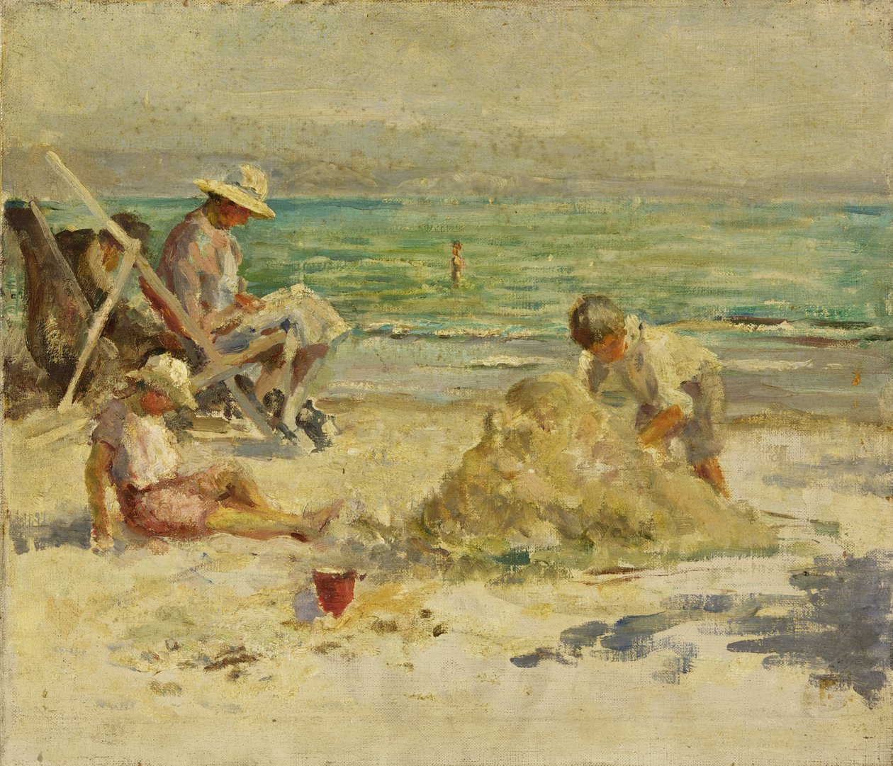 U moře (olej na plátně) od Mary Constance Oliver