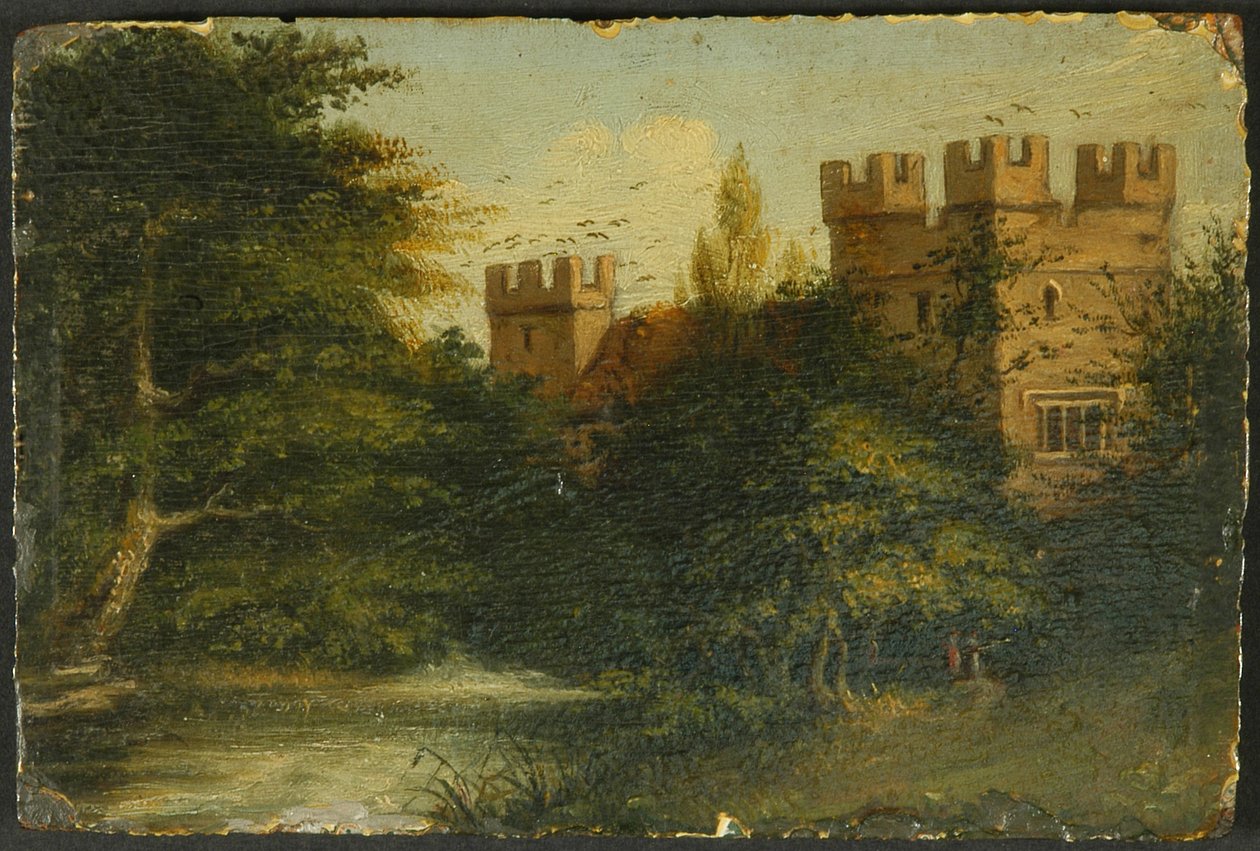 Yanwath Hall, kolem roku 1804 od Mary Dixon