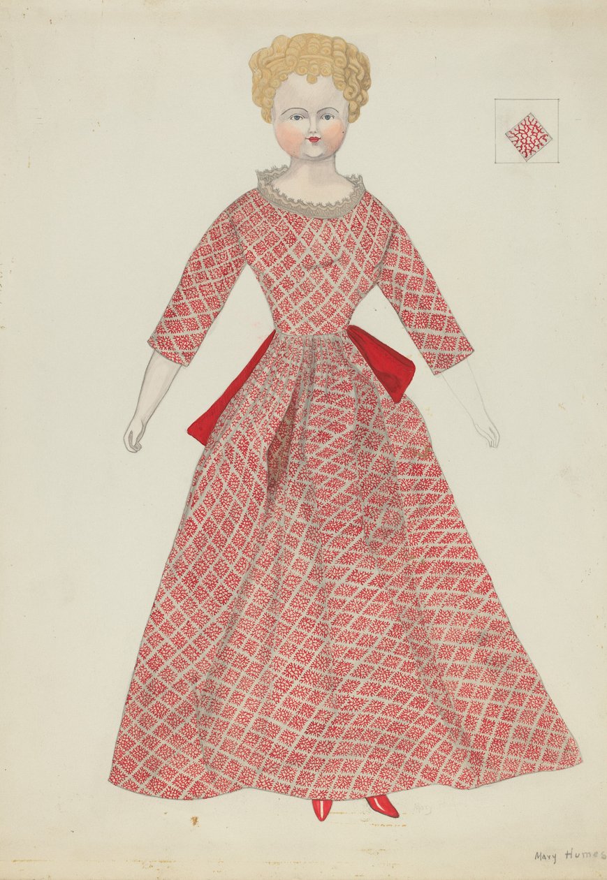 Panenka a kostým, c. 1936. od Mary E Humes