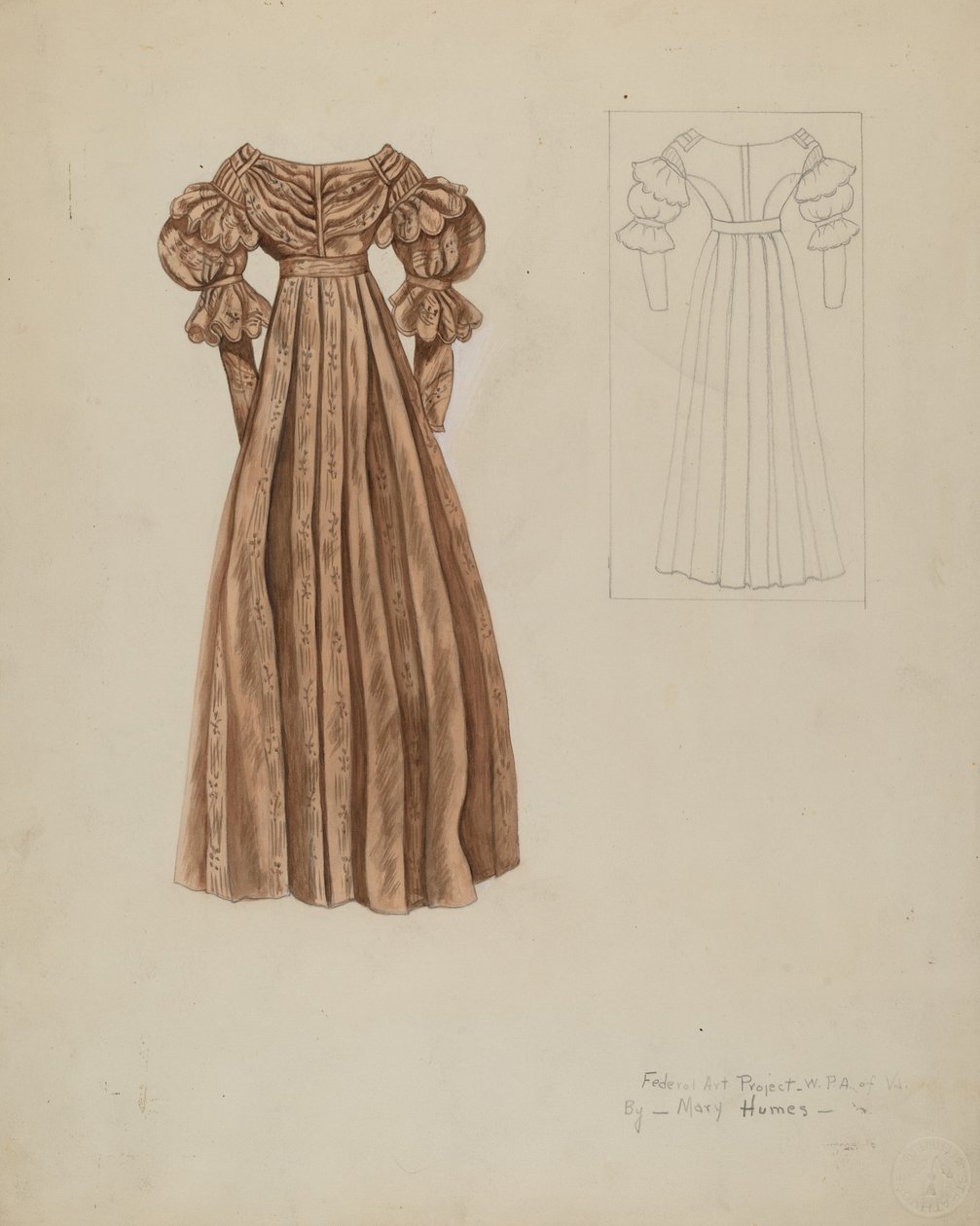 Šaty, c. 1937. od Mary E Humes