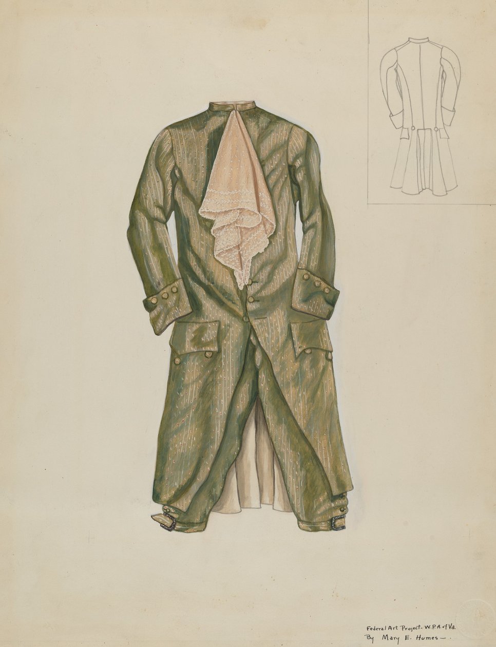 Mužský oblek, c. 1937. od Mary E Humes