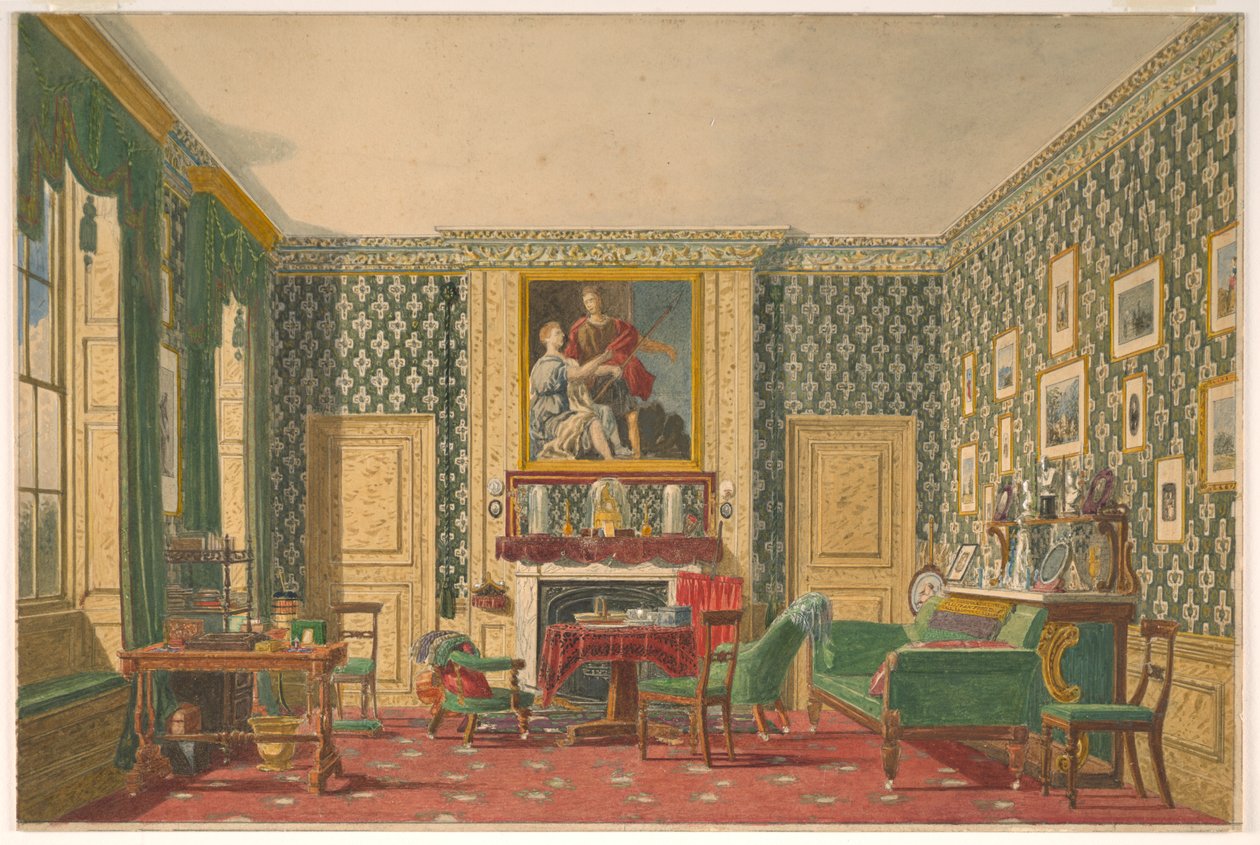 Kresba, Interiér, 1837-40 od Mary Ellen Best