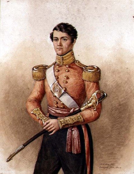 Portrét majora Charlese Hamiltona Wakea († 1871) 34. indiánská pěchota od Mary Ellen Best
