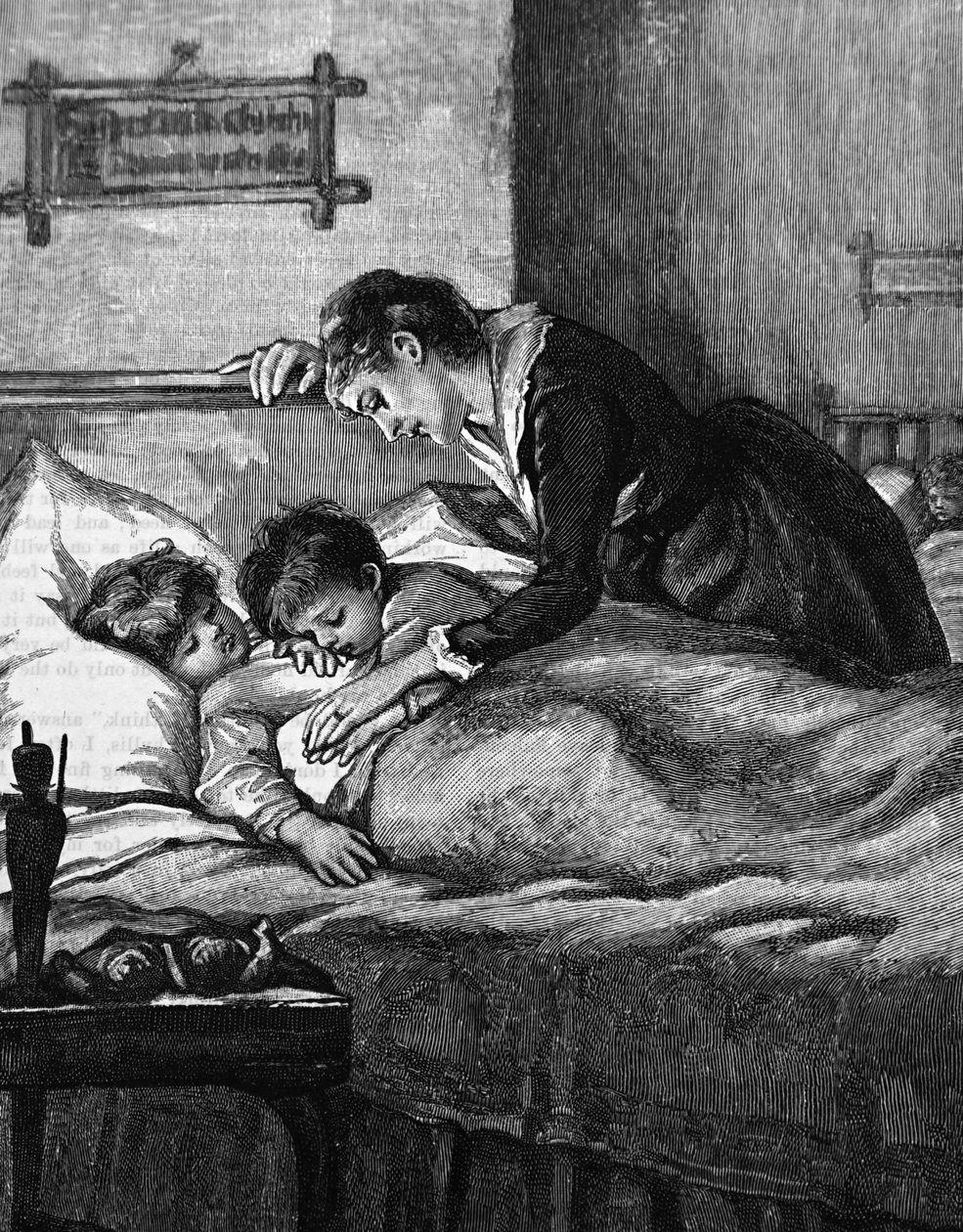 Matka kontroluje své spící děti od Mary Ellen Edwards