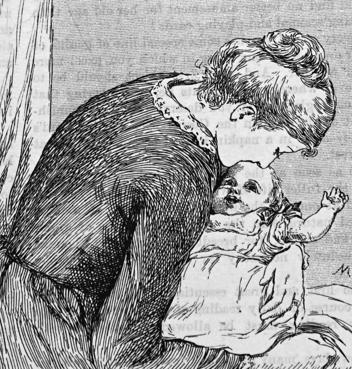 Matka mazlení se svým dítětem od Mary Ellen Edwards