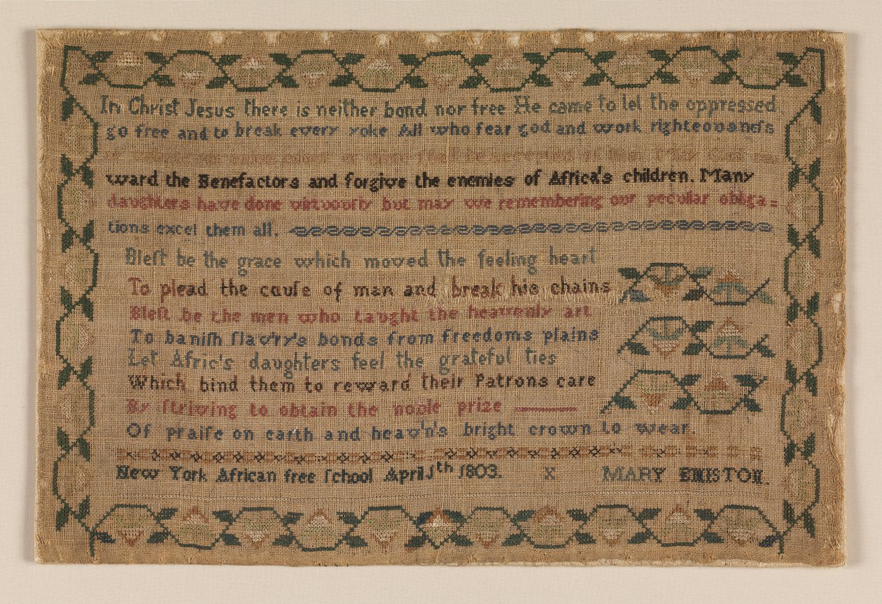 Sampler od Mary Emiston