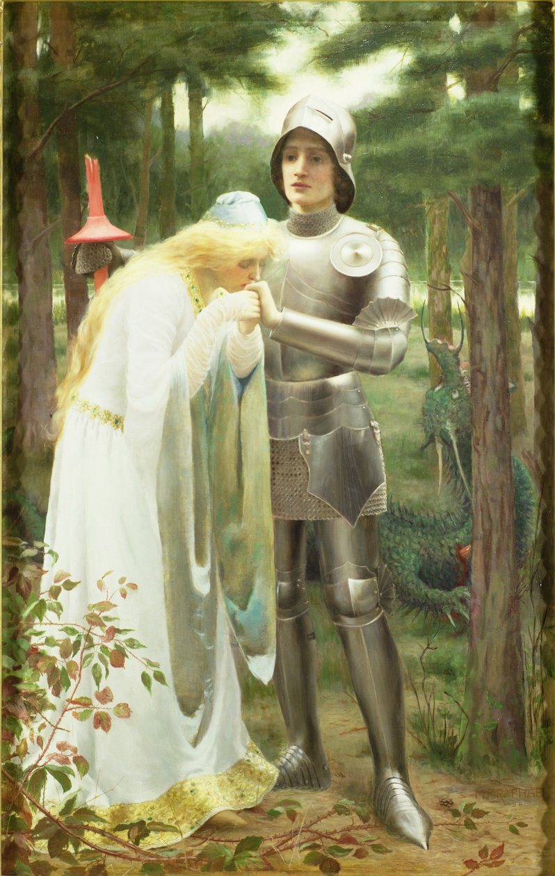 Britomart a Amoret od Mary F. Raphael
