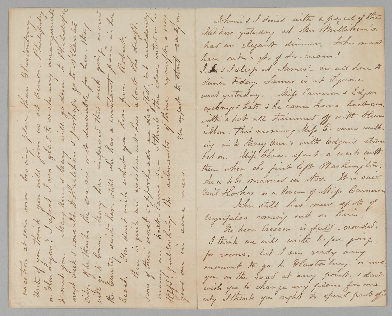 Dopis Mary Jane Hale Welles Gideonu Wellesovi, 15. srpna 1863. od Mary Hale