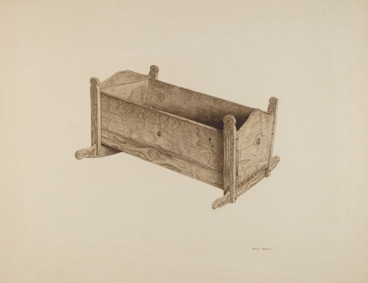 Box Cradle, c. 1939. od Mary Hansen