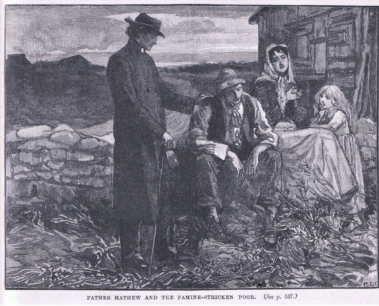 Otec Matouš a chudí postižení hladomorem AD 1845 od Mary L. Gow