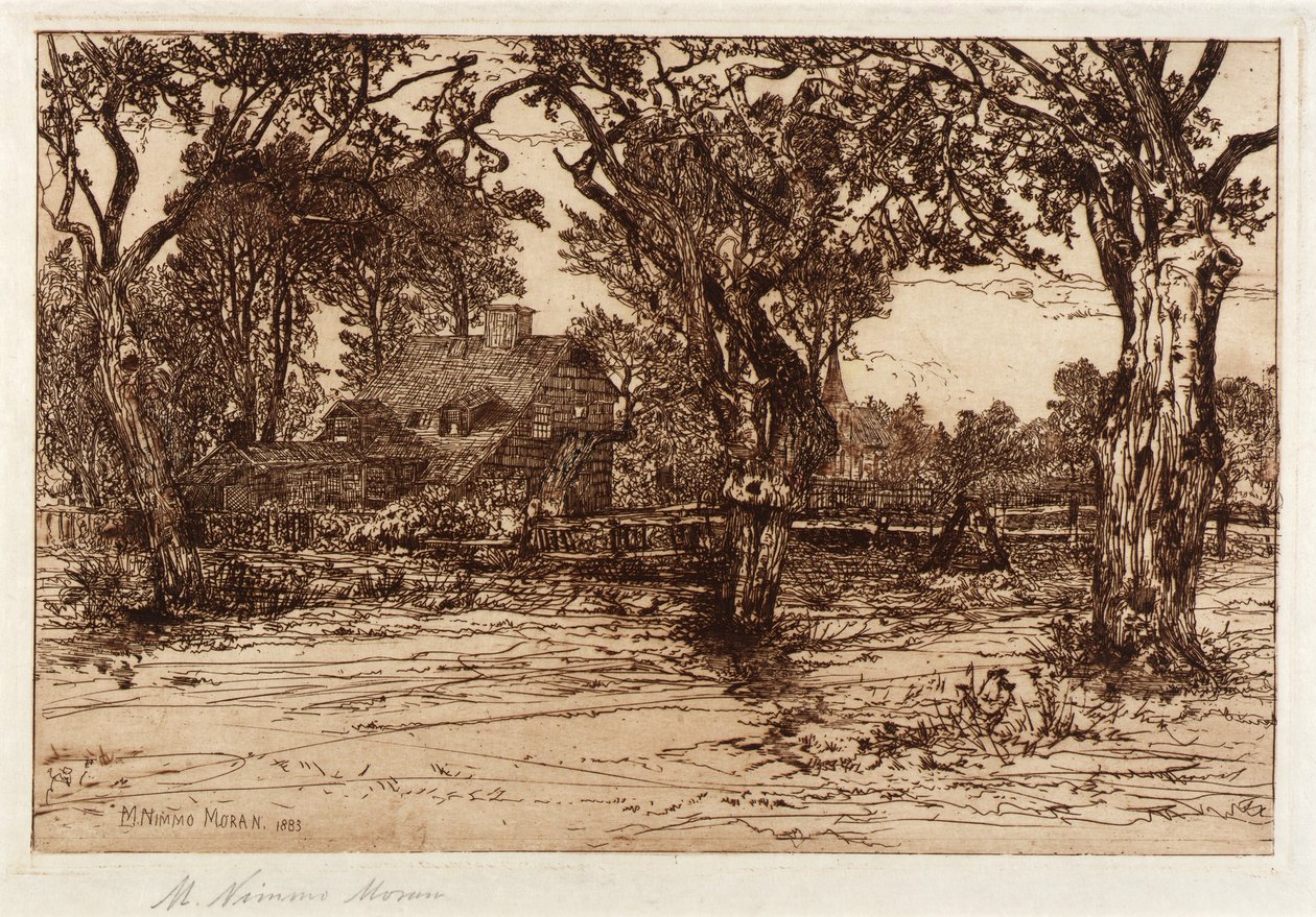 Domov mého souseda--Easthampton od Mary Nimmo Moran