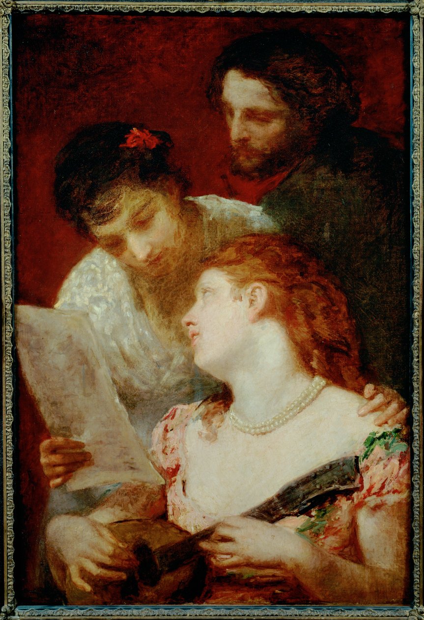 Hudební večírek ... (malba na plátně) od Mary Stevenson Cassatt