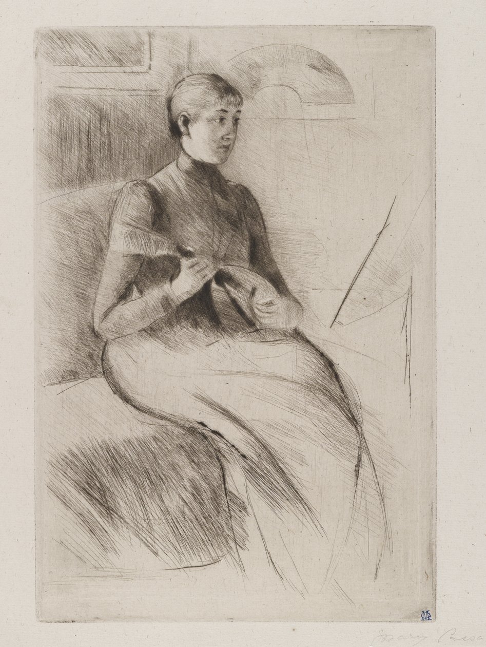 Hráč na mandolínu od Mary Stevenson Cassatt