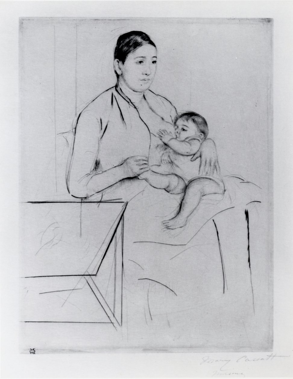 Ošetřovatelství od Mary Stevenson Cassatt