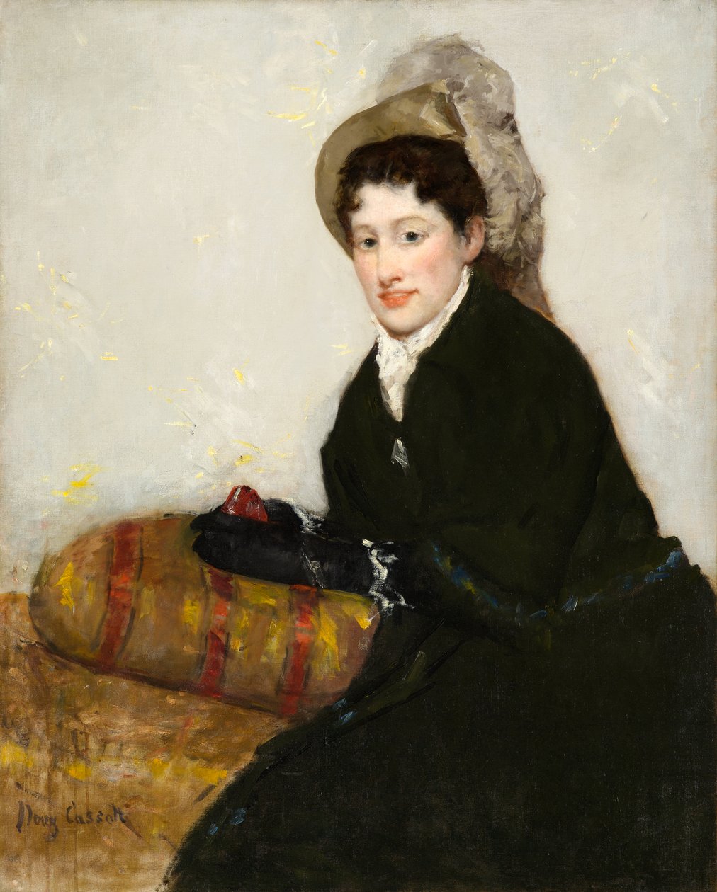 Portrét Madame X oblečená na matiné od Mary Stevenson Cassatt