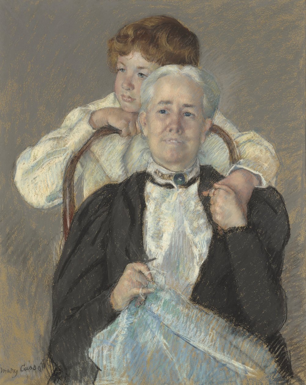 Portrét paní Cyrus J. Lawrence s vnukem R. Lawrence Oakleym, kolem roku 1897 od Mary Cassatt