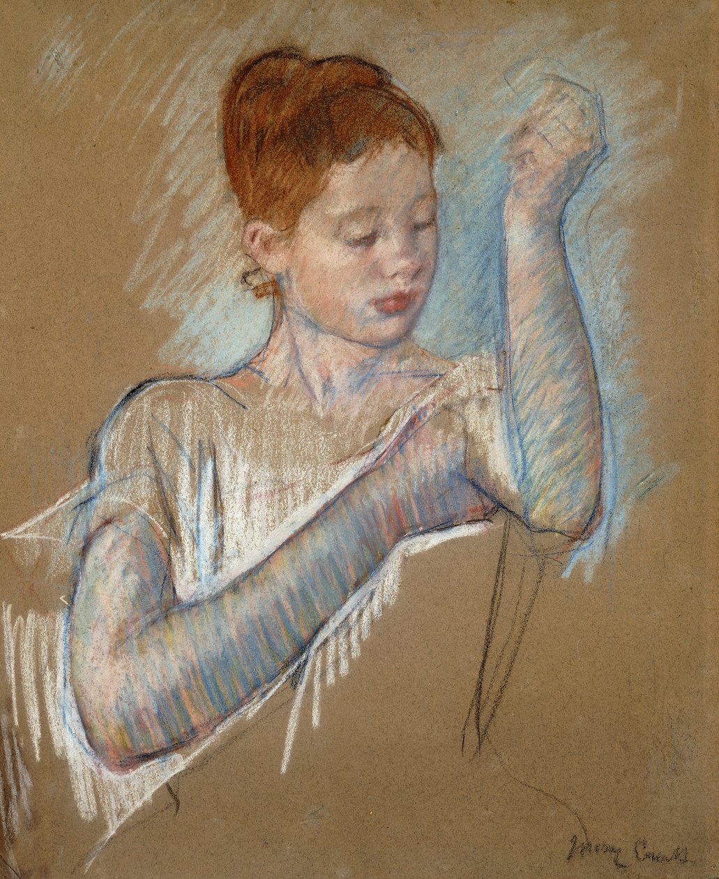 Dlouhé rukavice, 1889 od Mary Cassatt