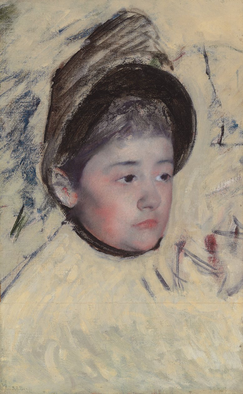 Žena nosí čepici, c.1889 od Mary Cassatt