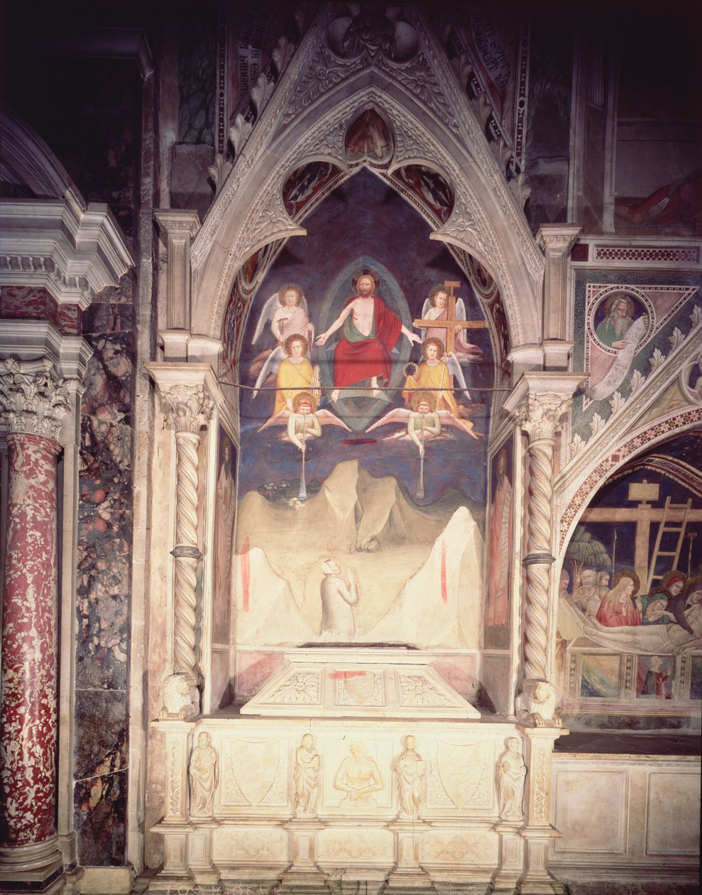 Poslední soud z Bardi od Vernio Chapel (čerstvé) od Maso di Banco Giottino