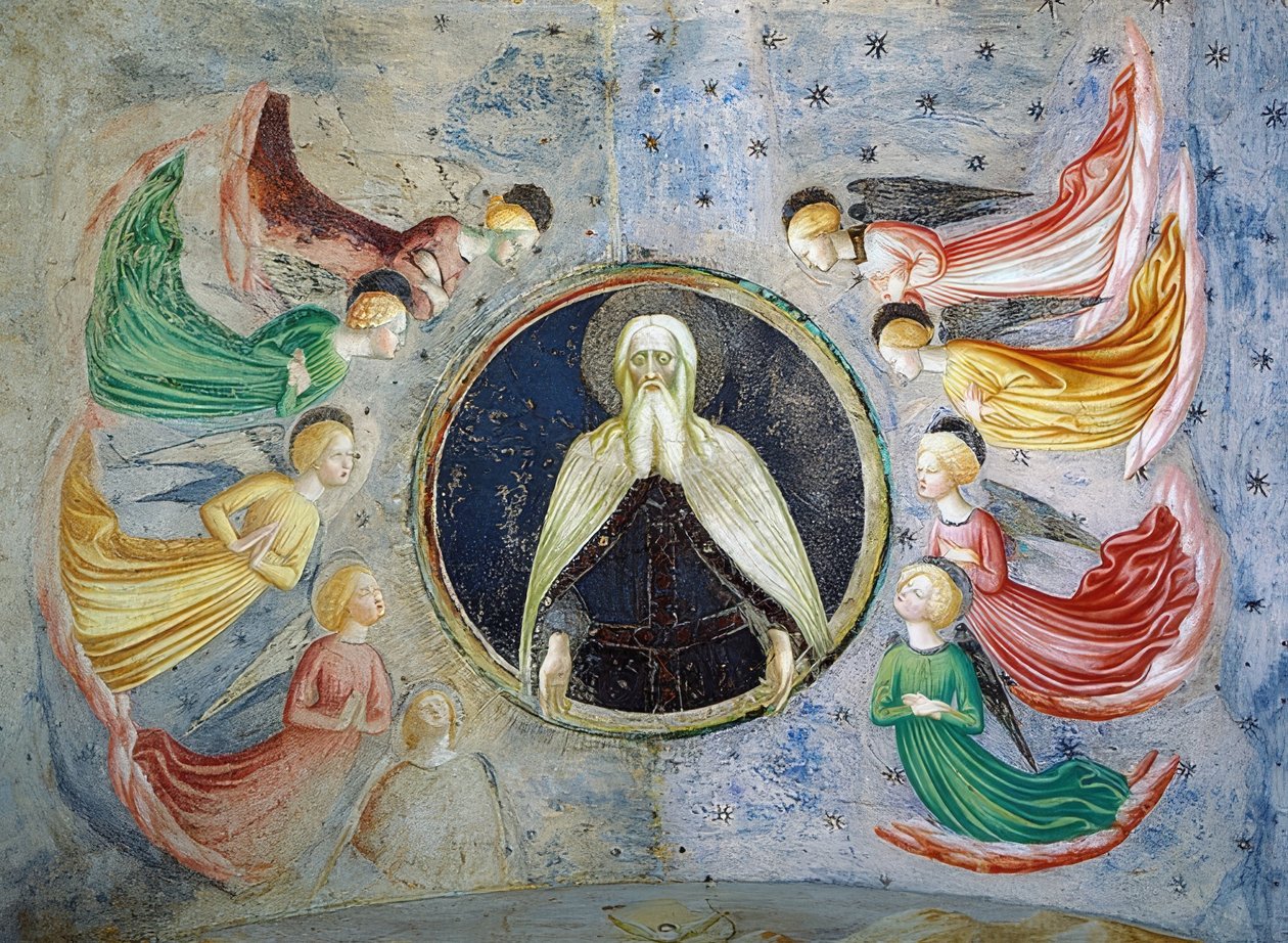 Bůh Otec obklopený anděly. 1435 od Tommaso Masolino da Panicale