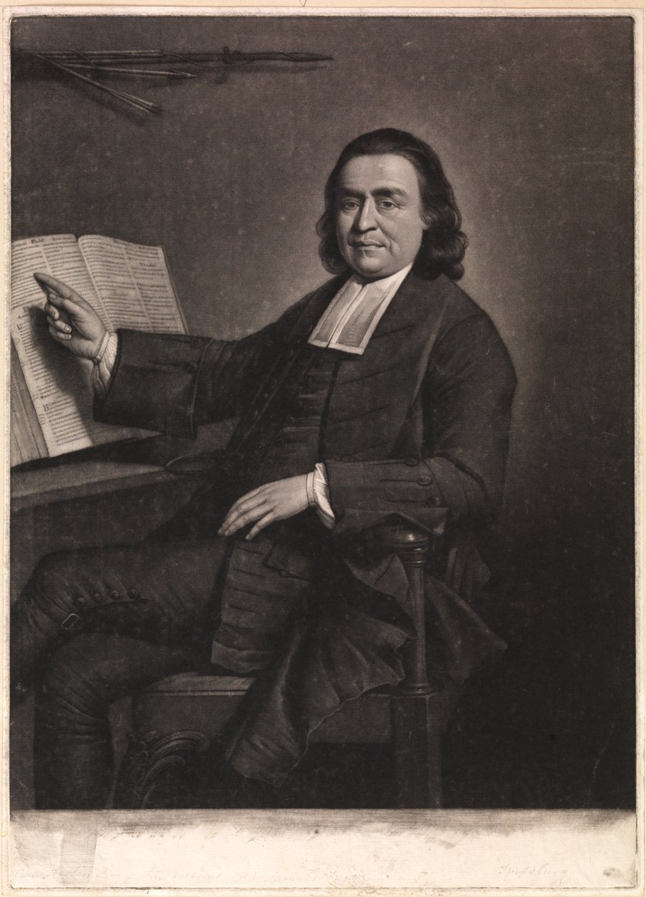 Reverend pan Samson Occom, vyrytý Jonathanem Spilsburym, 1768 (mezzotinta) od Mason Chamberlin