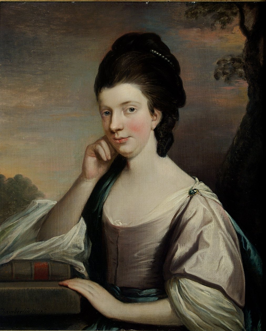 Portrét dámy, považována za paní Elizabeth Hartley (1751-1824) od Mason Chamberlain