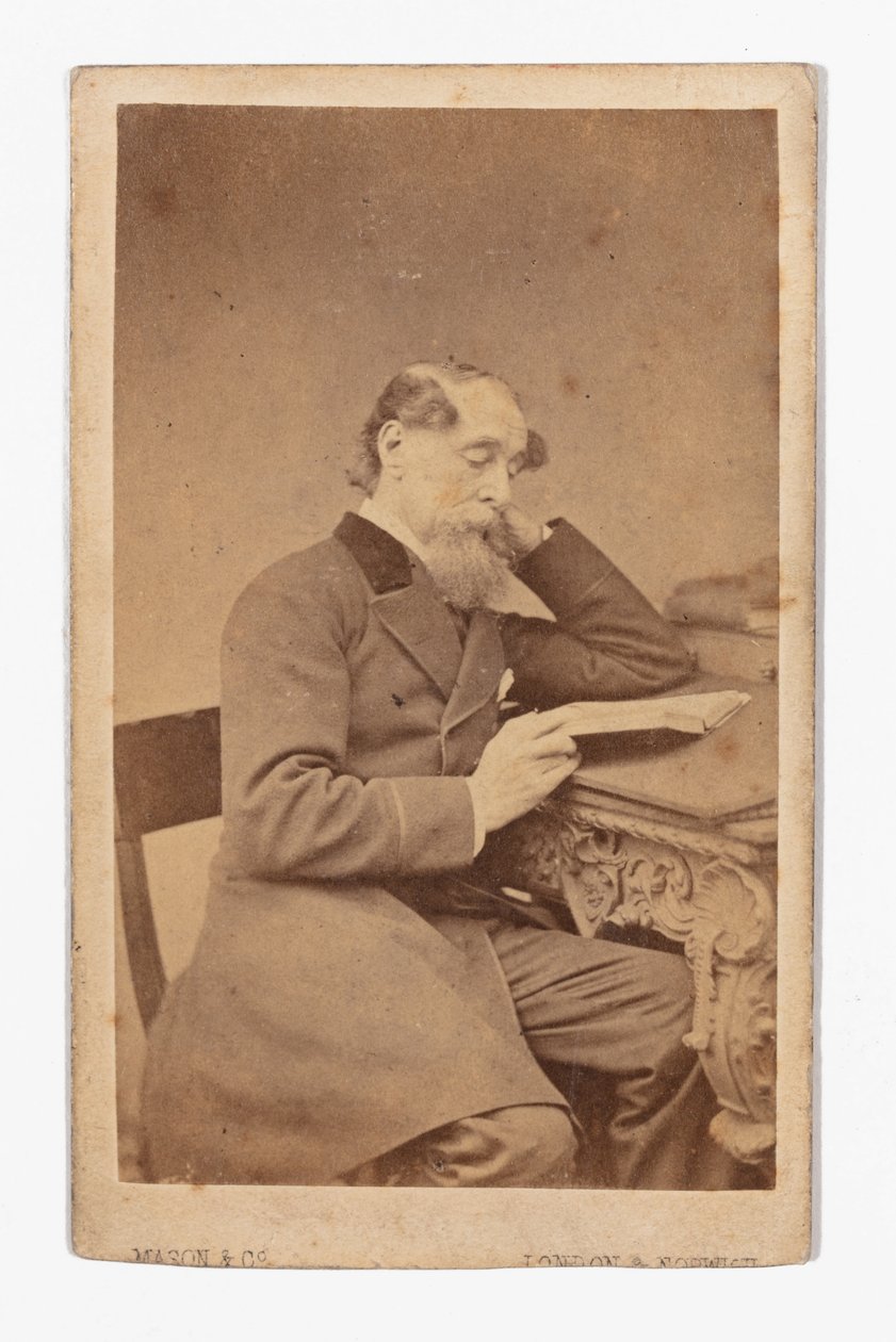 Carte-de-visite Charlese Dickense od Mason & Co od Mason and Co.