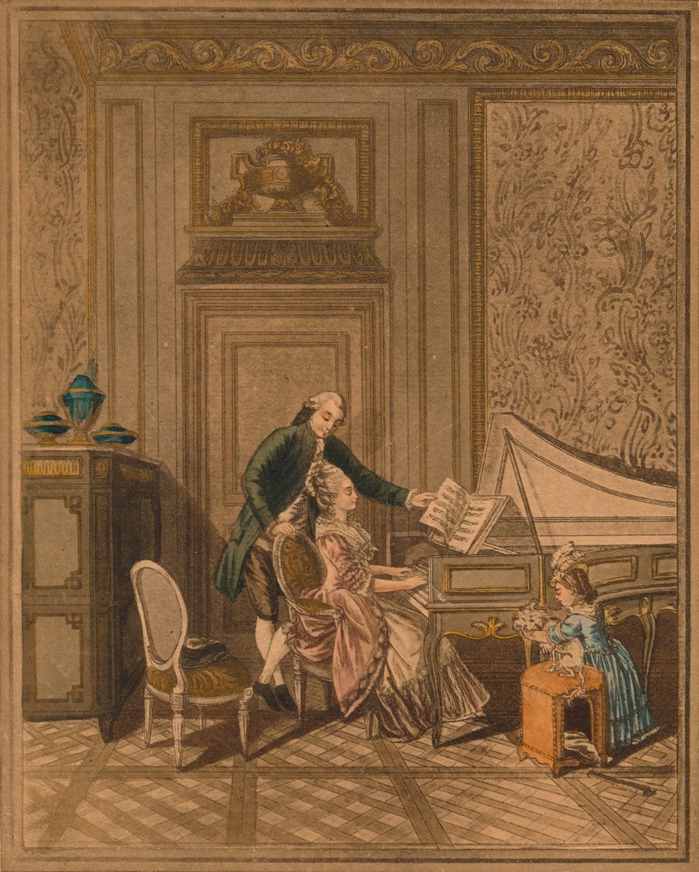 „Lekce cembala“. od Massard