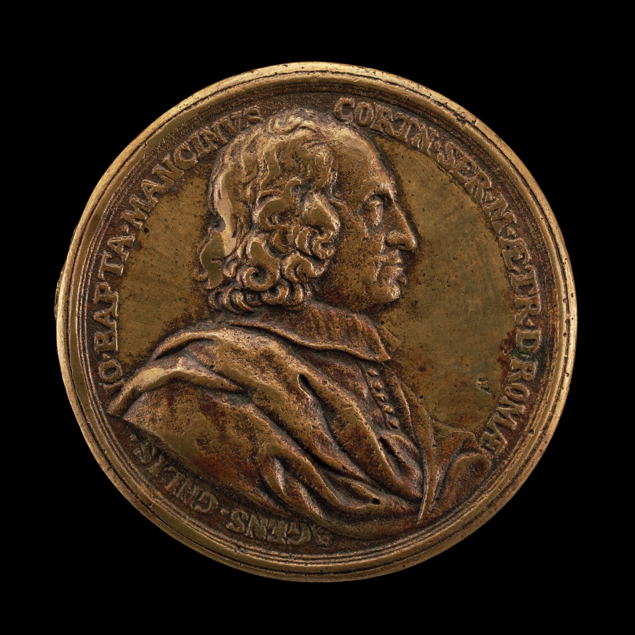 Giovanni Battista Mancini, zemřel 1694, generální agent Toskánska v Římě [avers], 1680. od Massimiliano Soldani