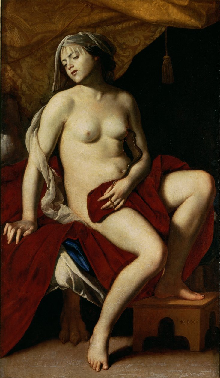 Kleopatra, kolem roku 1640 od Massimo Stanzione
