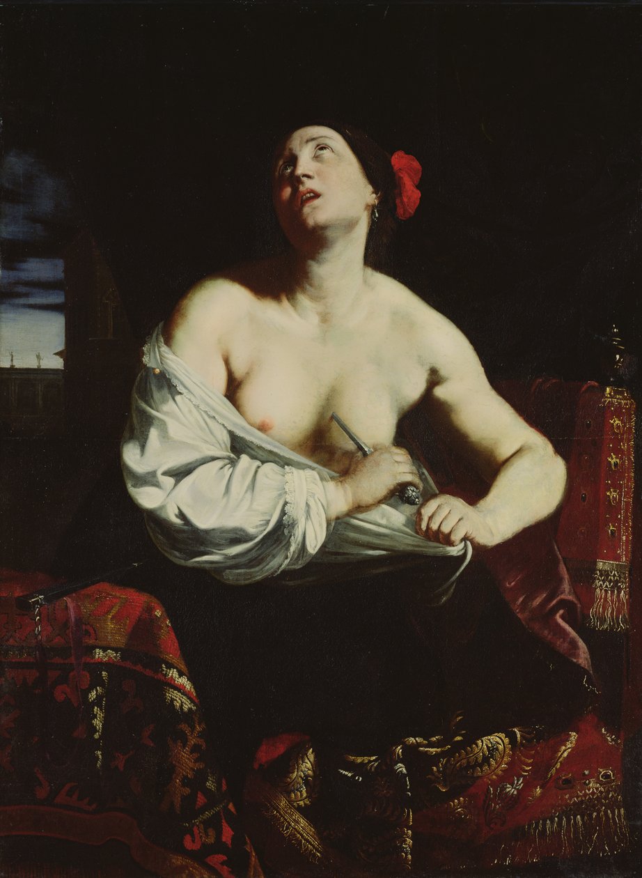Lukrécie, kolem roku 1640 od Massimo Stanzione