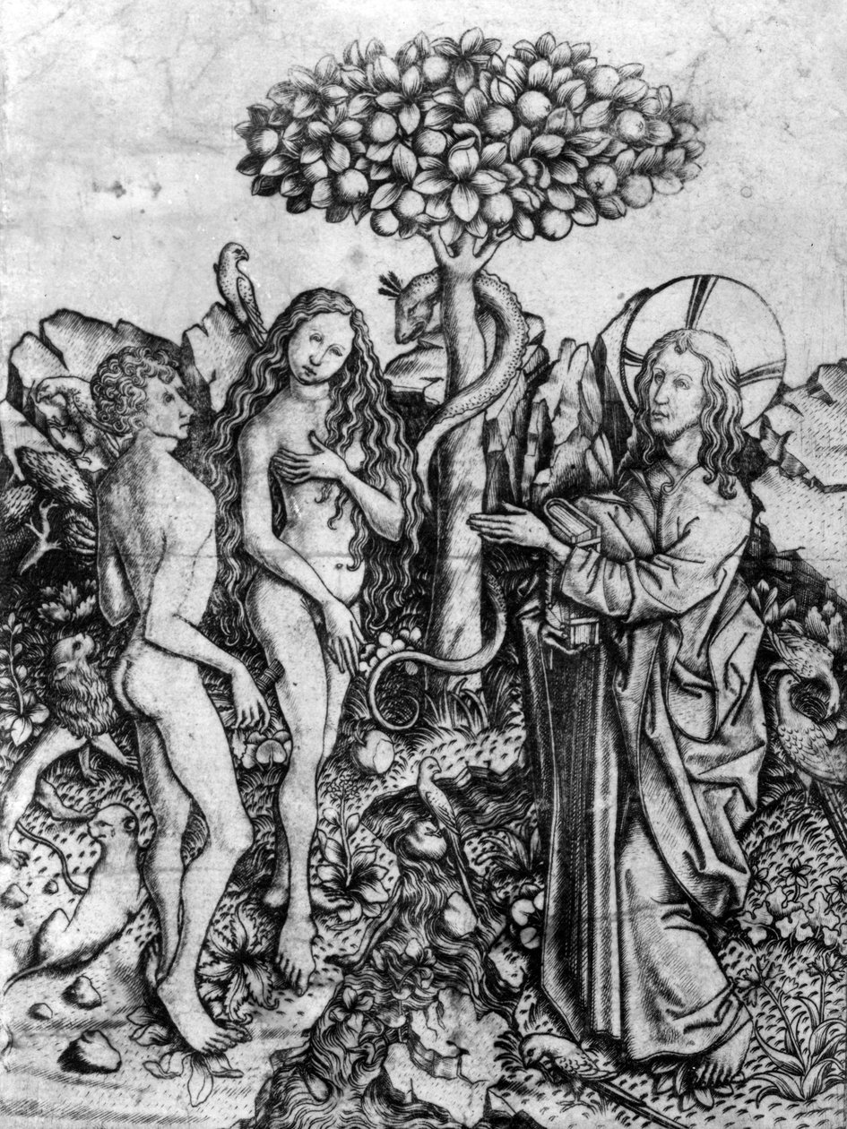 Pád lidstva, kolem 1450-67 od Master E. S.