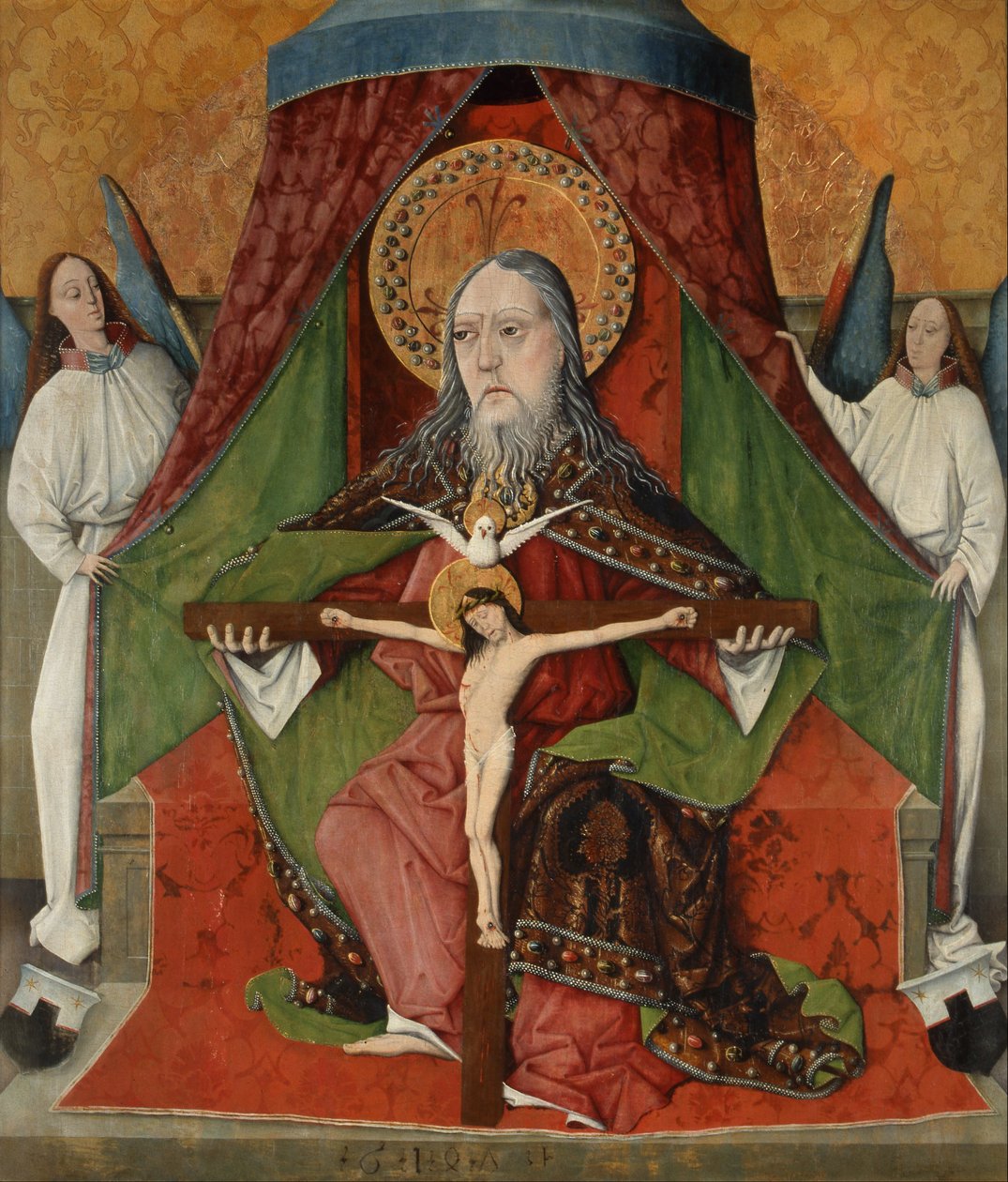 Holy Trinity, Central Panel from the High Altar of the Trinity Church, Mosóc od Master Gh