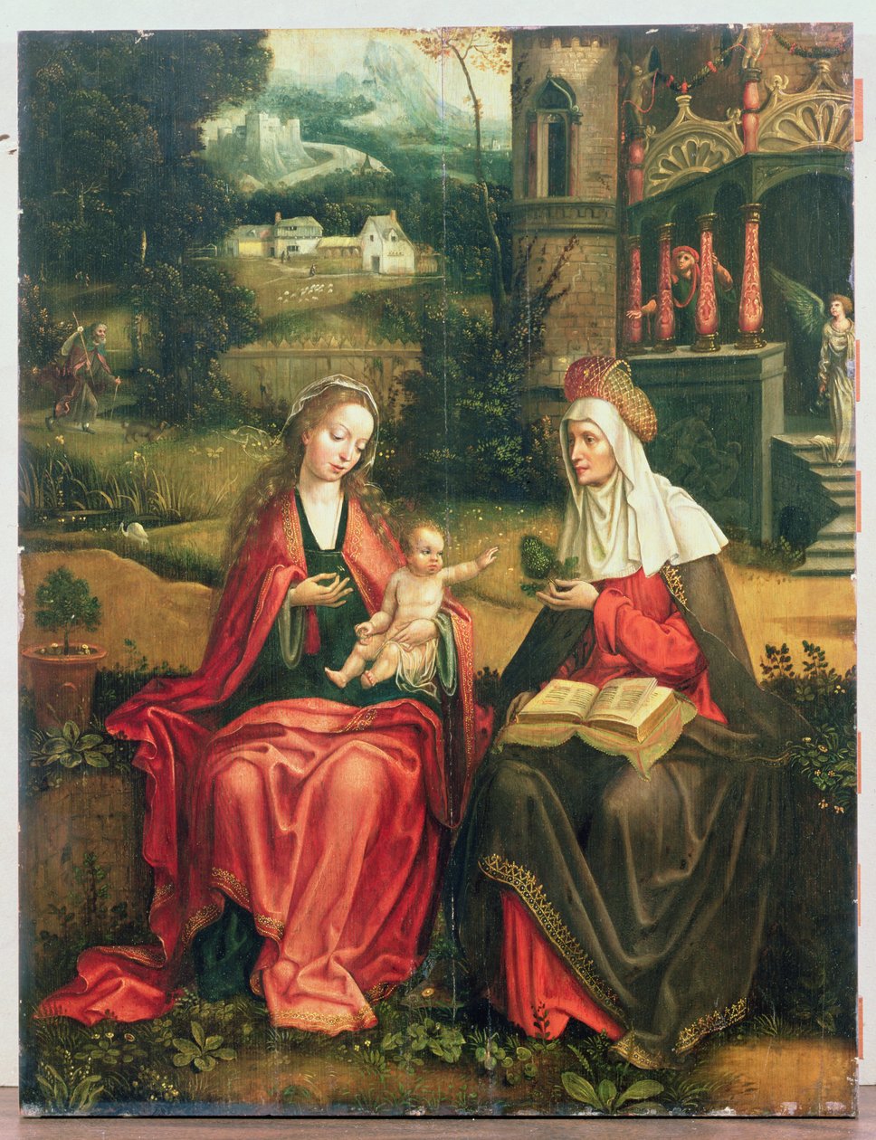 Madona s dítětem se svatou Annou od Master of 1518