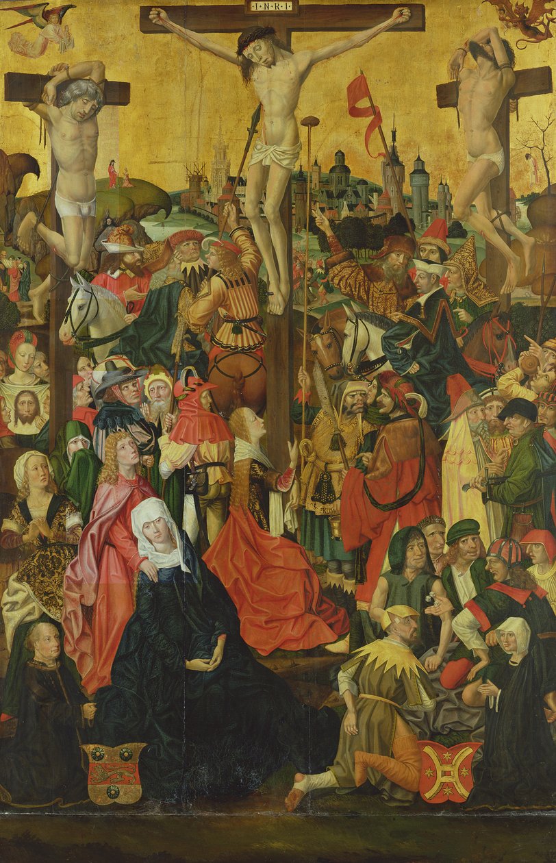 Ukřižování, kolem roku 1500 (viz také 182371) od Hamburg Master