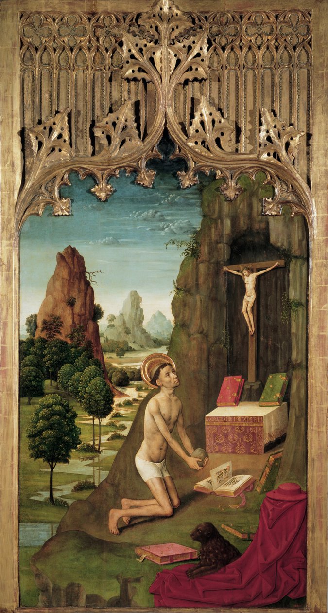 Svatý Jeroným kajícník od Master of La Seu