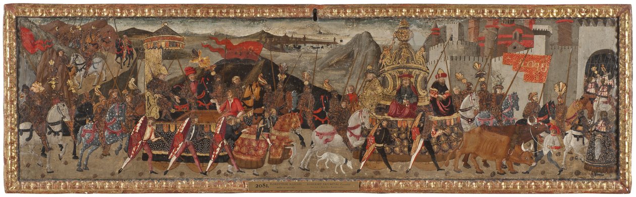 Triumf Caesara, kolem 1480-1500 od Master of Marradi