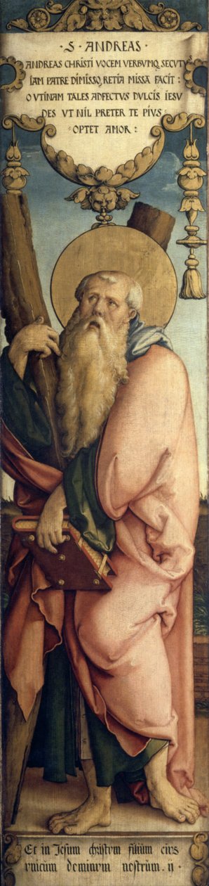 Hlavní oltář Sankt Martin neaktivní křídlo vpravo od Master of Messkirch