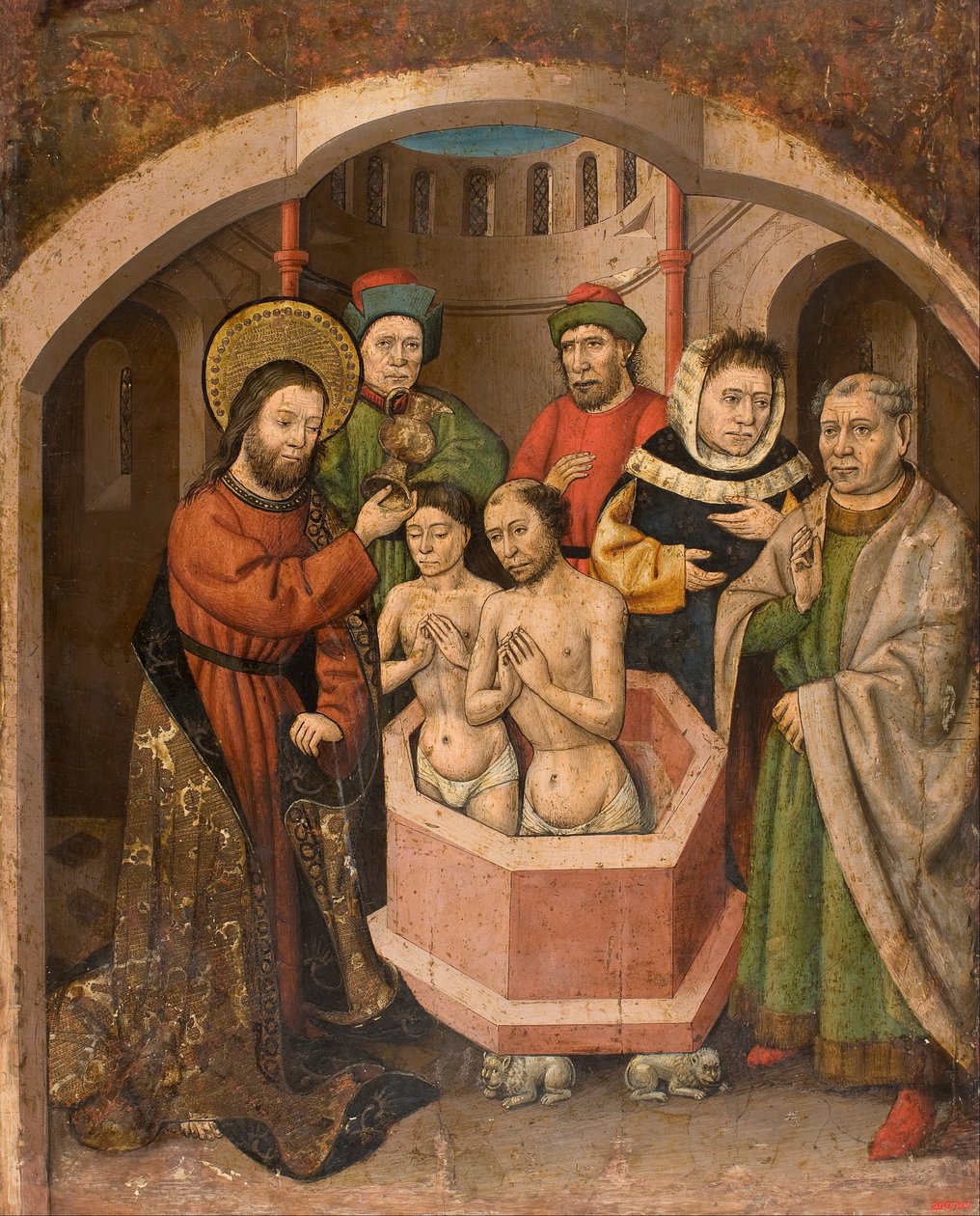 Křest svatého Bartoloměje od Master of Saint Bartholomew