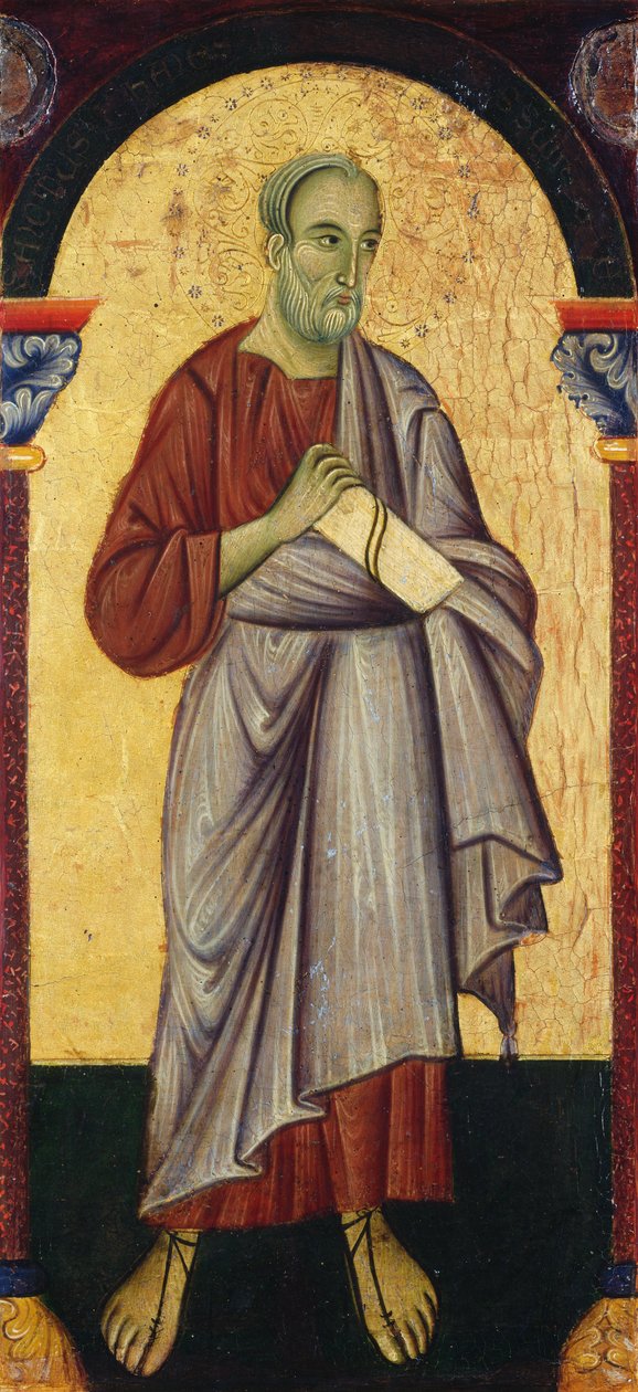 Svatý Jan evangelista od Master of Saint Francis
