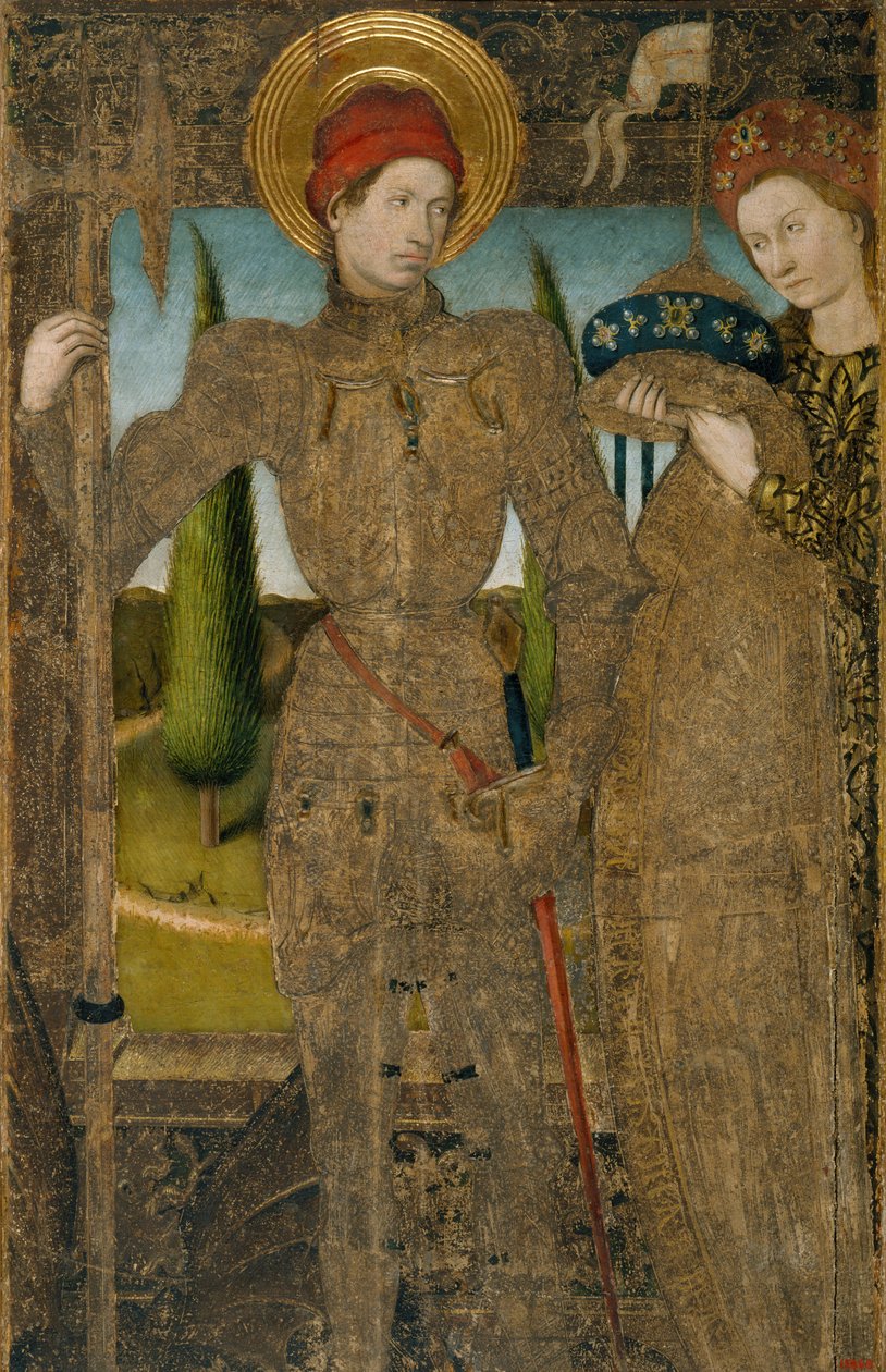 Svatý Jiří a princezna od Master of Saint George and the Princess